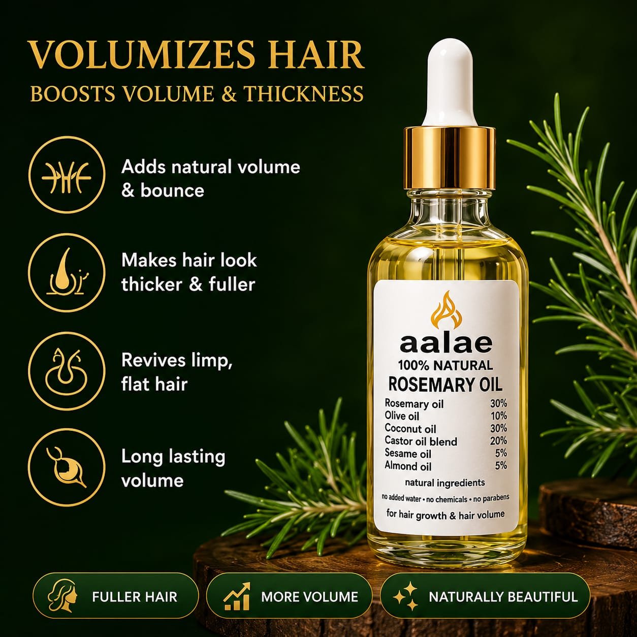 Aalae 30% Rosemary Hair Oil